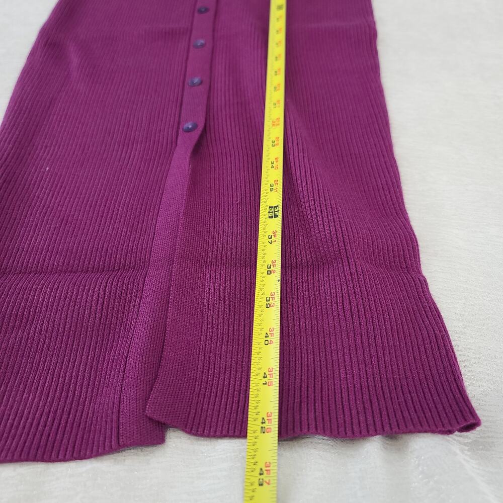 Skies Are Blue Stitch Fix ribbed sweater dress purple NWT Size Medium Office - Picture 5 of 10